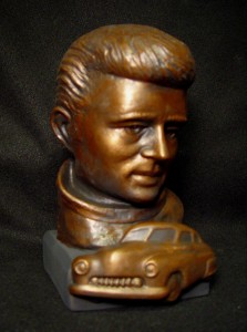 James Dean sculpted bust