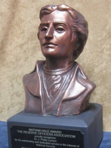 Nathan Hale sculpted bust